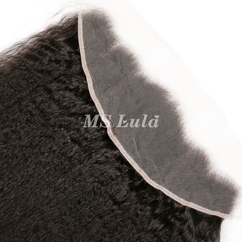 Virgin Human Hair Kinky Straight 13x4 13x6 HD Lace Frontal - 图片 7